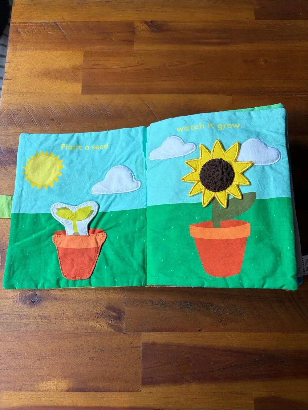 Plant a Seed, Watch it Grow - Green Kids Soft Book